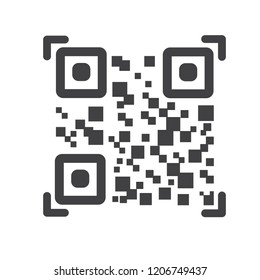 Qr code vector icon
