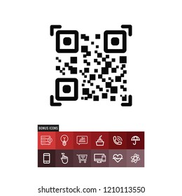 Qr code vector icon