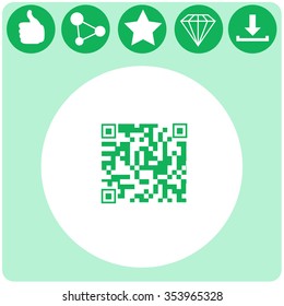 Qr code vector icon.