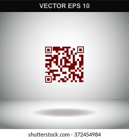 Qr code vector icon.