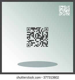 Qr code vector icon.