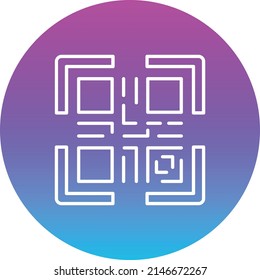 Qr Code vector icon. Can be used for printing, mobile and web applications.