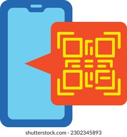 Qr Code vector icon. Can be used for printing, mobile and web applications.