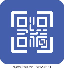 Qr Code vector icon. Can be used for printing, mobile and web applications.
