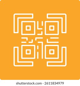 Qr Code vector icon. Can be used for printing, mobile and web applications.