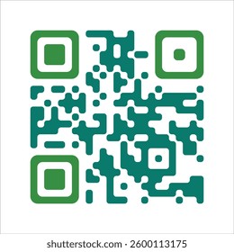 QR code vector icon. Scanning QR Code symbol template for graphic and web design. The mobile phone camera is readable, and the digital label is isolated on a white background. Easily editable.