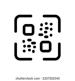 QR Code Vector Icon. Special Identity Illustration As Simple Sign and Trendy Symbol for Design, Websites Presentation or Apps Elements.