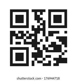 QR code vector illustration isolated