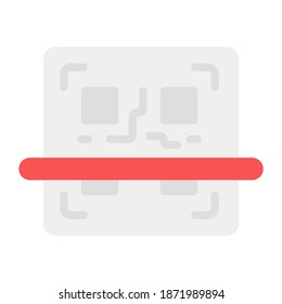 Qr code, vector of matrix barcode 