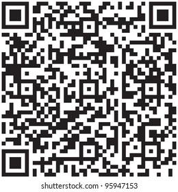 Qr Code Vector Pattern. Product Barcode 2d Square Label