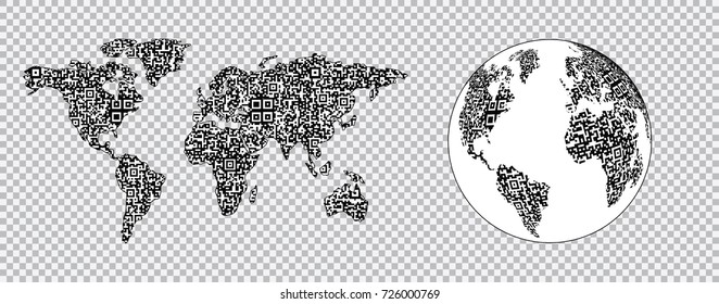 QR Code World Map
