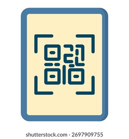 QR-Codes und NFC-Technologie-Icon-Element für Design