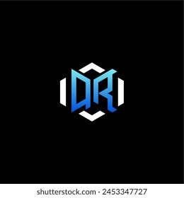 QR initial gaming concept ideas for esport team, twitch, streamer and gamer