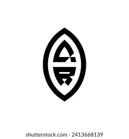 QR line geometric monogram with high quality professional design that will print well
