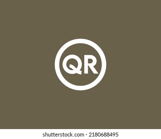 QR logo design vector template