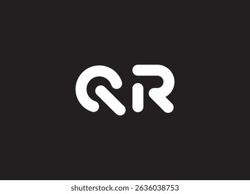 QR logo desing and monogram logo
