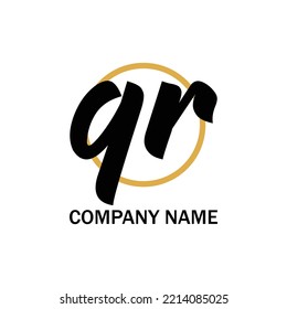 qr Logo Template Vector Illustration