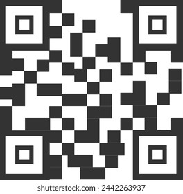 QR Scan Code Vector Illustration