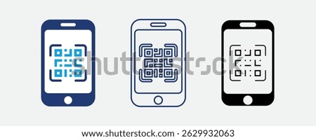 QR scan icon for quick response code scanning