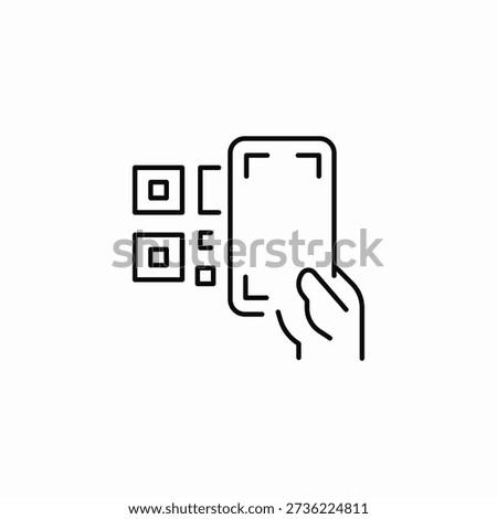 qr scan icon sign vector