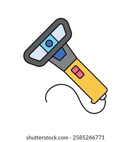 qr scanner icon with white background vector stock illustration