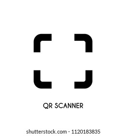 QR scanner vector icon