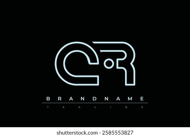 QR Technology Letter Logo Template. This tech letter logo is a graphic mark that uses letters to represent a technology company.