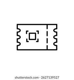 qr ticket booking outline icon vector design good for web or mobile app