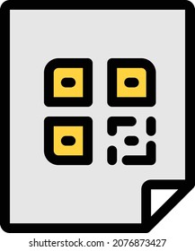 qr vector illustration isolated on a transparent background . colour vector icons for concept or web graphics.
