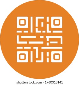 qr-code bar-code vector icon, digital technology