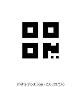 Qrcode Icon. Flat Style Design Isolated On White Background. Vector Illustration