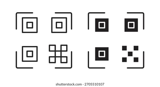 Qrcode-Symbole für die Verwendung Web-Design, logo.Symbol-Illustration.