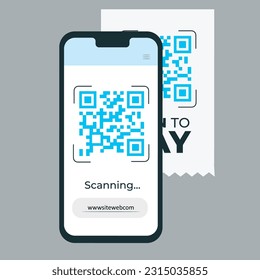 qrcode illustration design vector for business