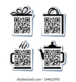 QR-Code. Set for website