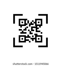 QrCode Symbol Vector illustration Icon