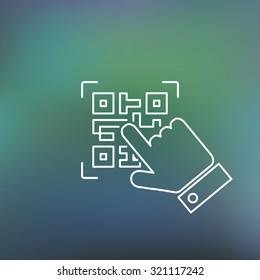 Qrcode thin icon