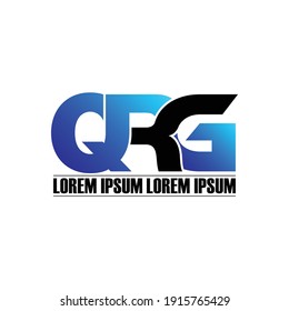 QRG-Brief-Monogramm-Logo-Design, Vektorgrafik