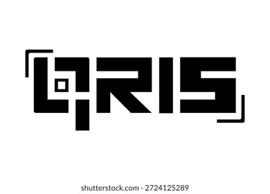 Ilustração do logotipo QRIS código de resposta rápida padrão indonésio