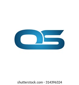 QS company linked letter logo