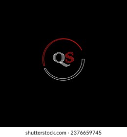 QS creative modern letters logo design template