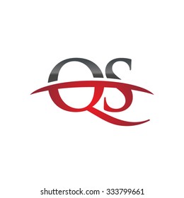 QS initial company red swoosh logo