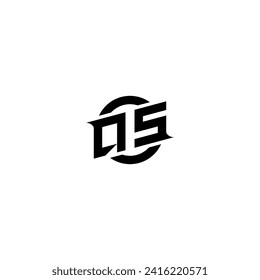 QS initial game logo, banner design for your e-sports or streaming team