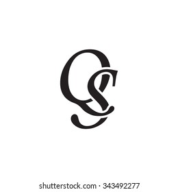 QS initial monogram logo