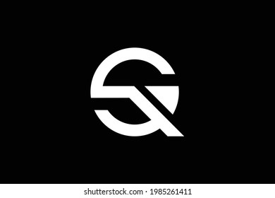 Qs Letter Logo On Luxury Background Stock Vector (Royalty Free ...