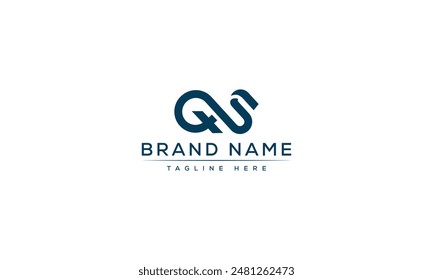 QS logo Design Template Vector Graphic Branding Element.