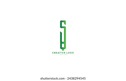 QS SQ Diseño del logotipo del alfabeto de letras del monograma inicial abstracto