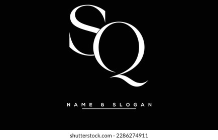 QS, SQ Abstrakte Buchstaben Logo-Monogramm