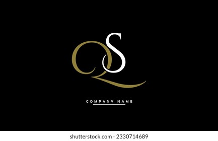 QS, SQ Abstract Letters Logo Monogram