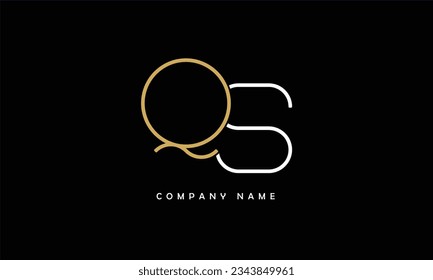 QS, SQ Abstract Letters Logo Monogram