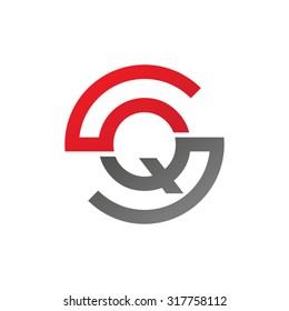 QS SQ initial company circle S logo red